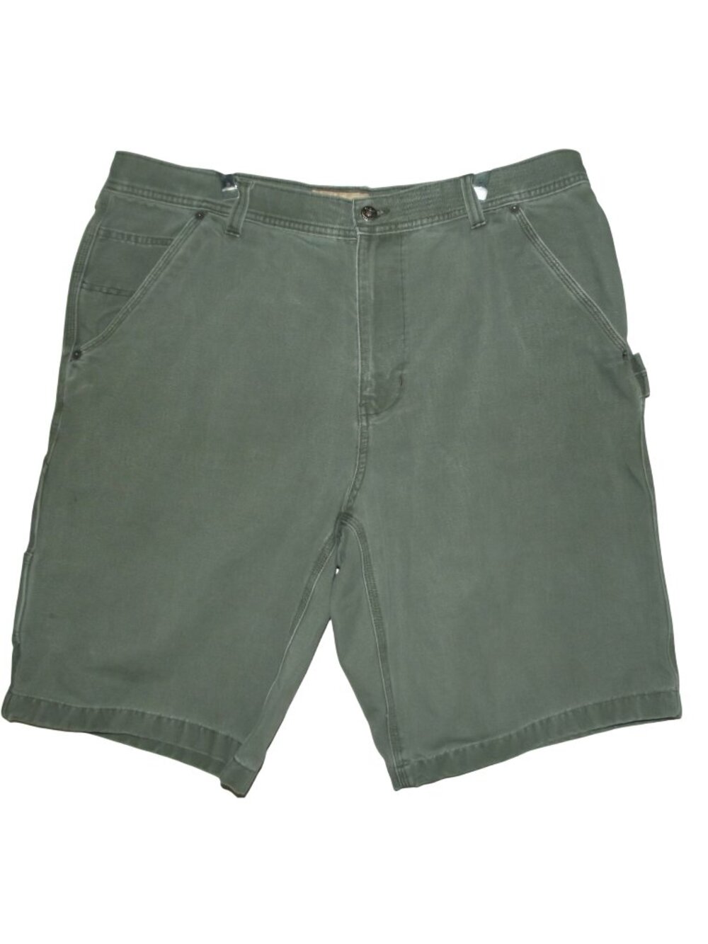 Canyon River Blues Carpenter Shorts Mens 36x11.5" green heavy Cotton loop pocket